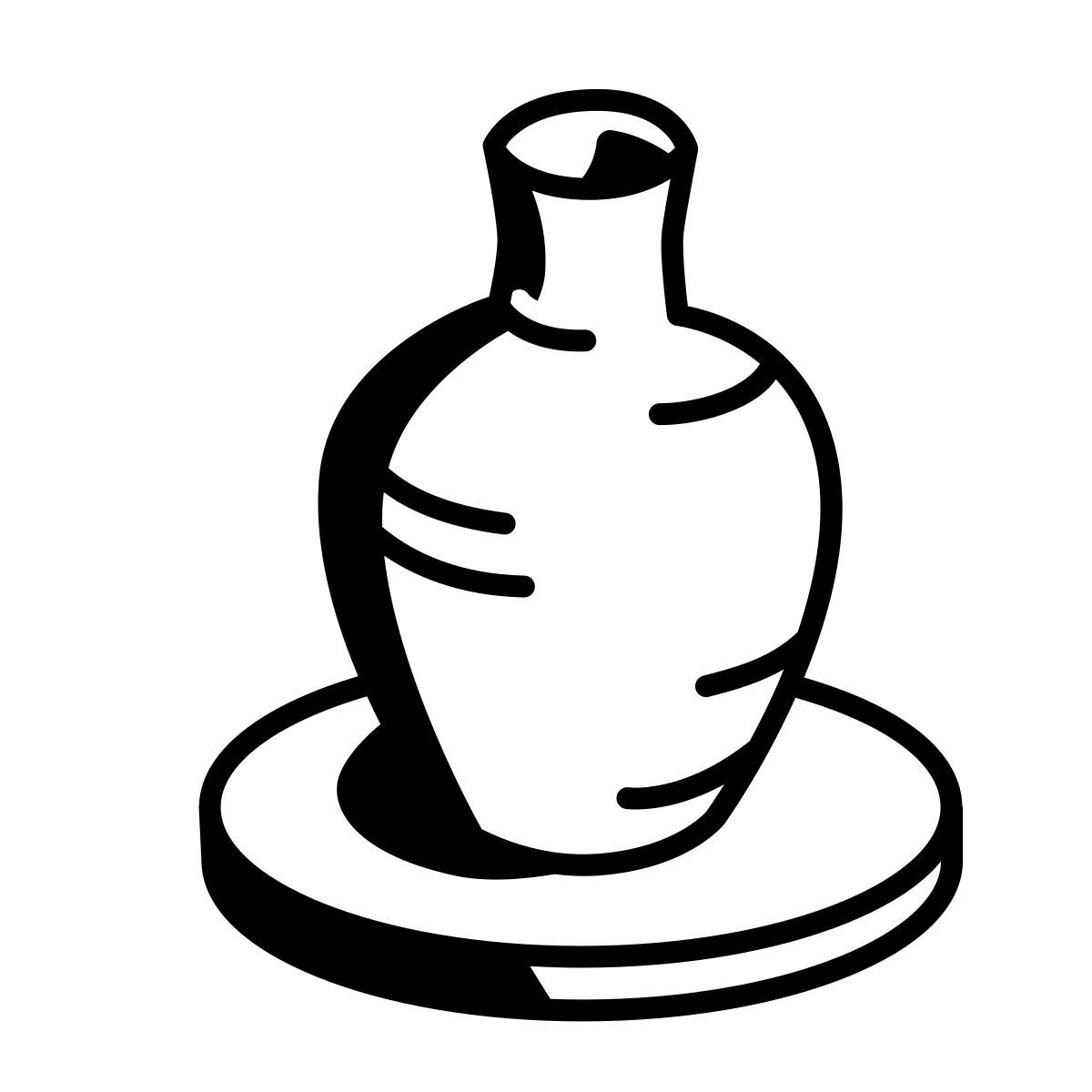 comic style ceramica icon
