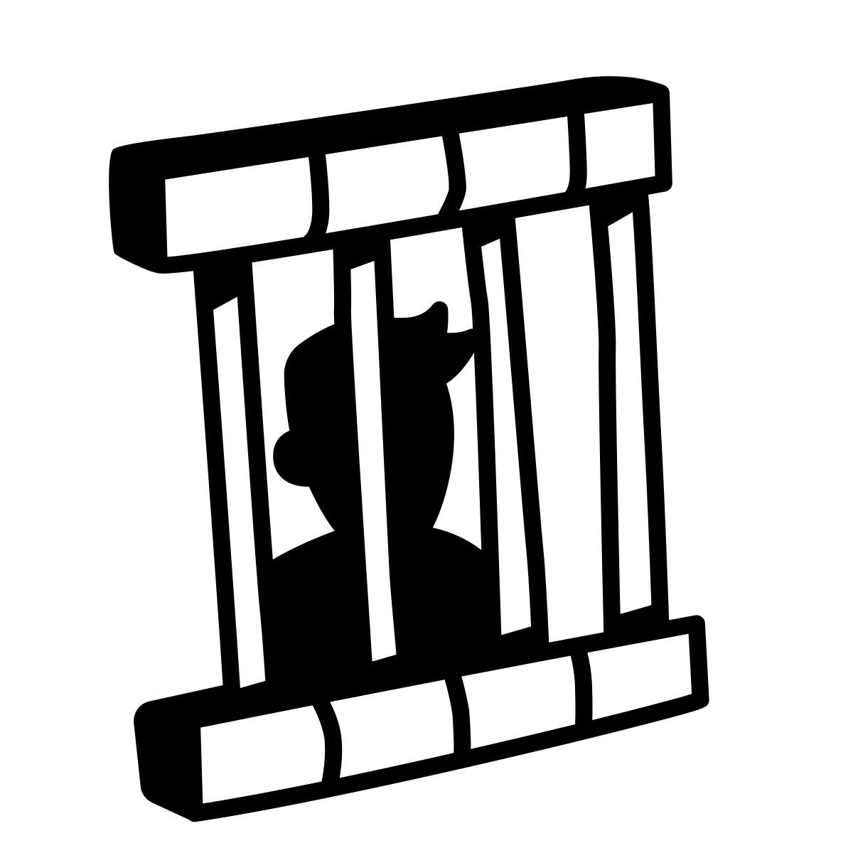 comic style prisoner icon