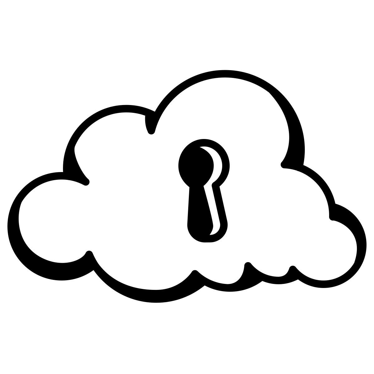 comic style privater cloud speicher icon