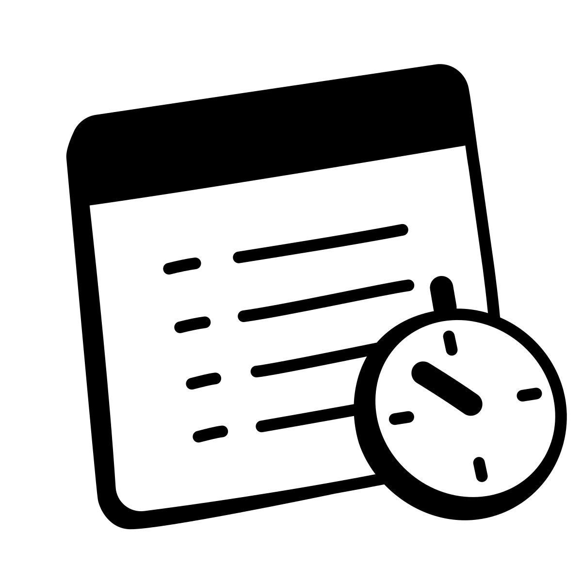comic style time limit icon