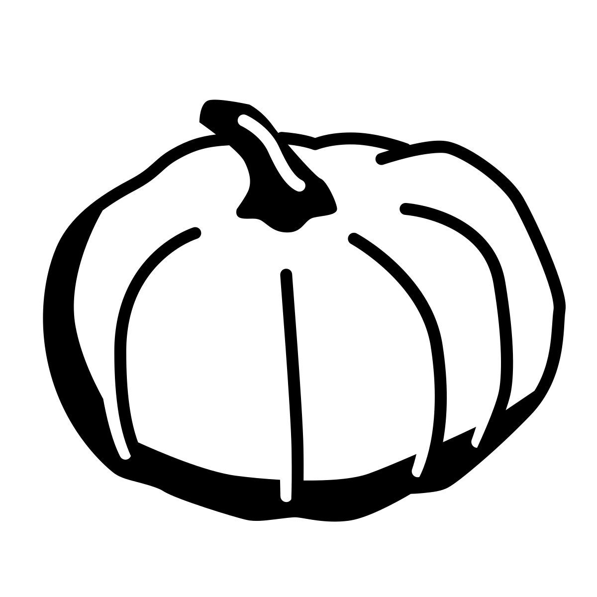 comic style calabaza icon