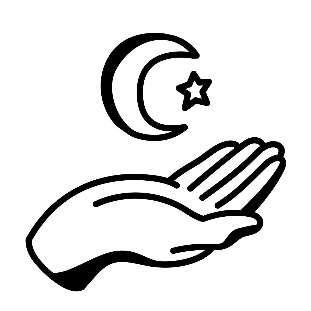 comic style ramadan icon