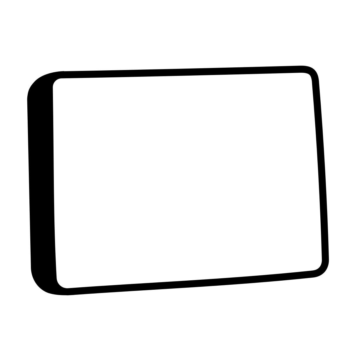 comic style rectangle icon