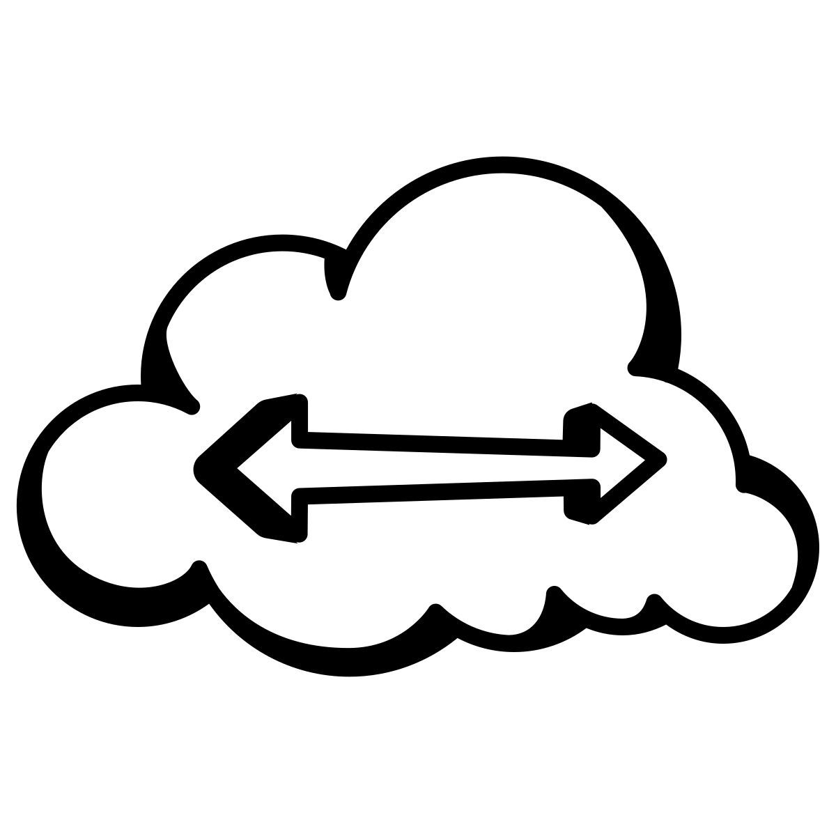 comic style remote working icon