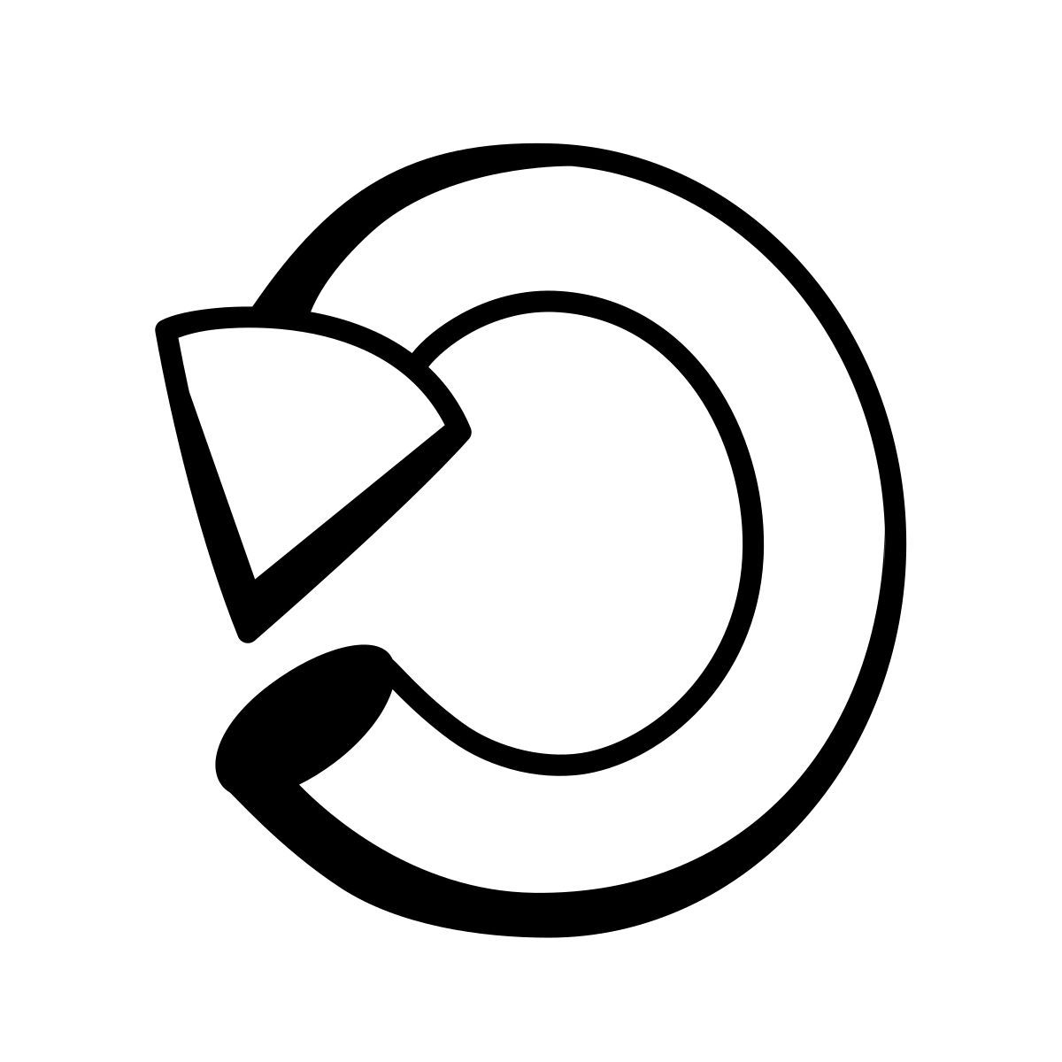 comic style replay icon