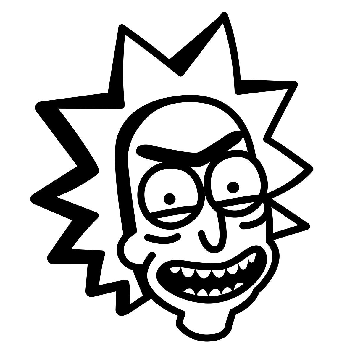 comic style рик санчес icon