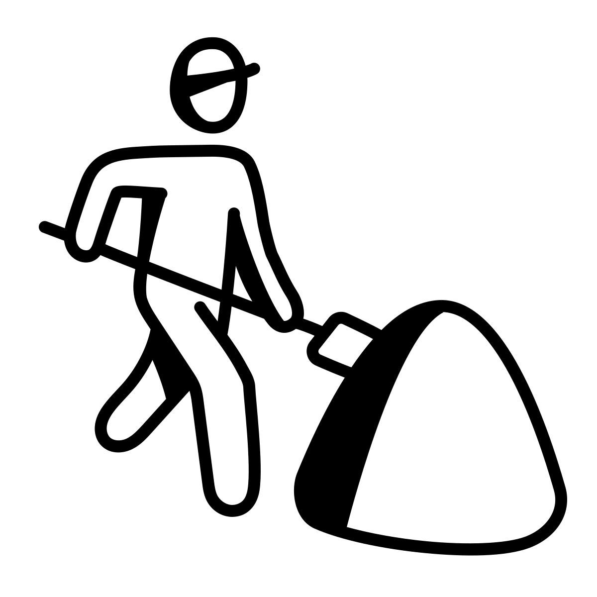 comic style construction icon