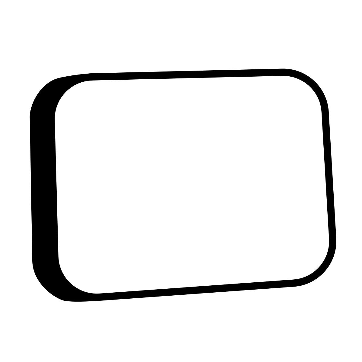 comic style rectangle icon