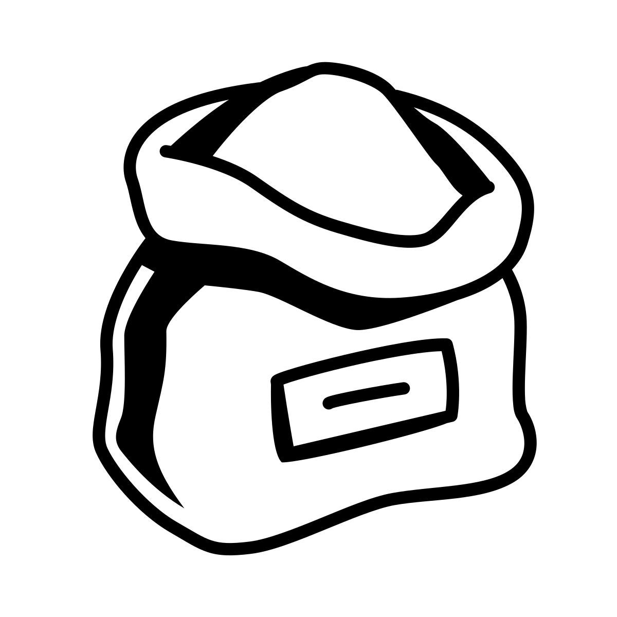 comic style sack mehl icon