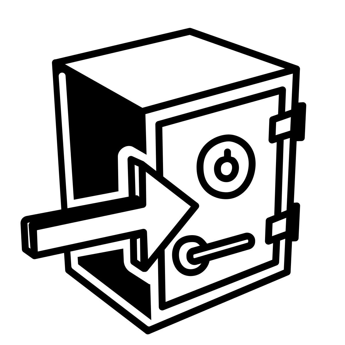 comic style 金庫に入れる icon