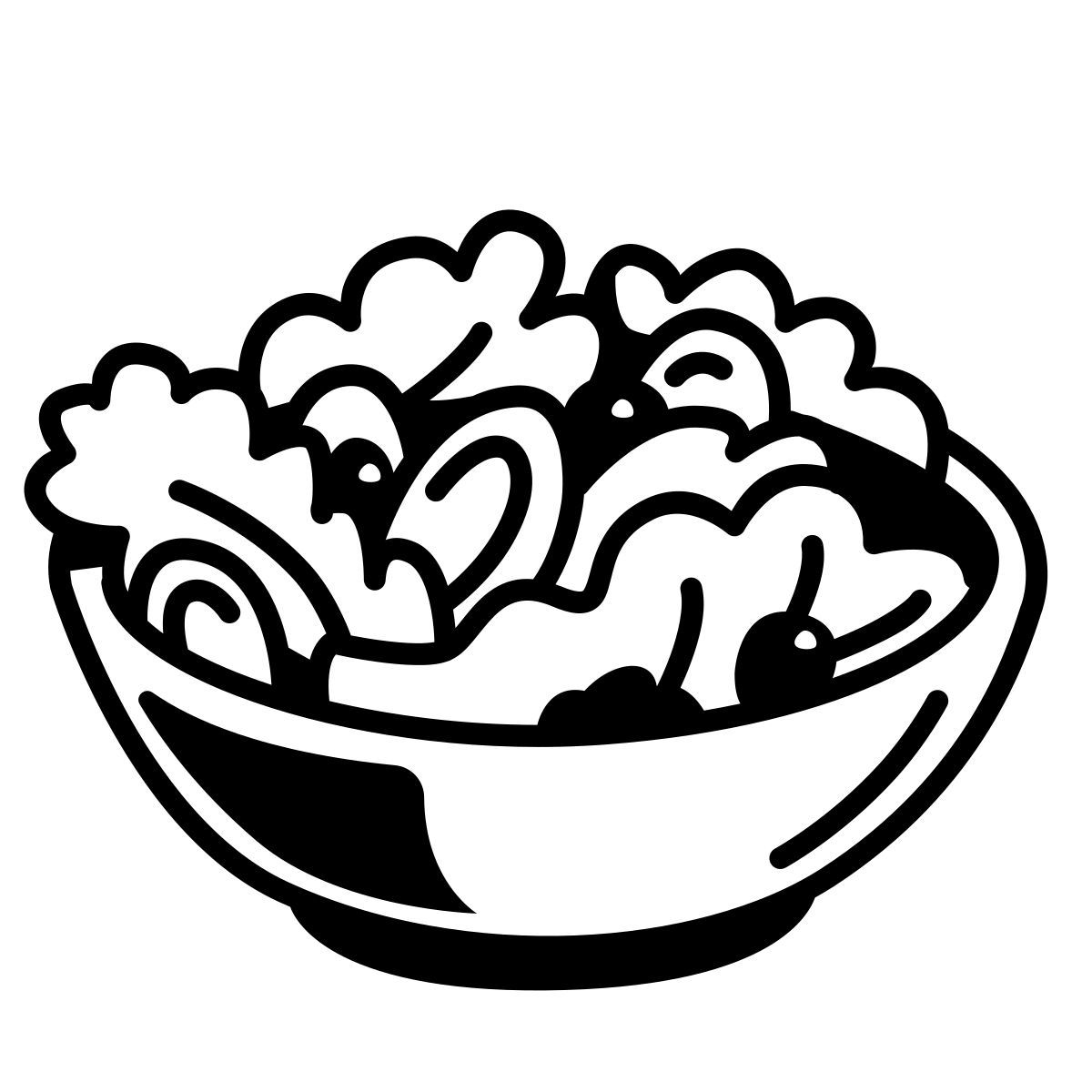 comic style salada icon