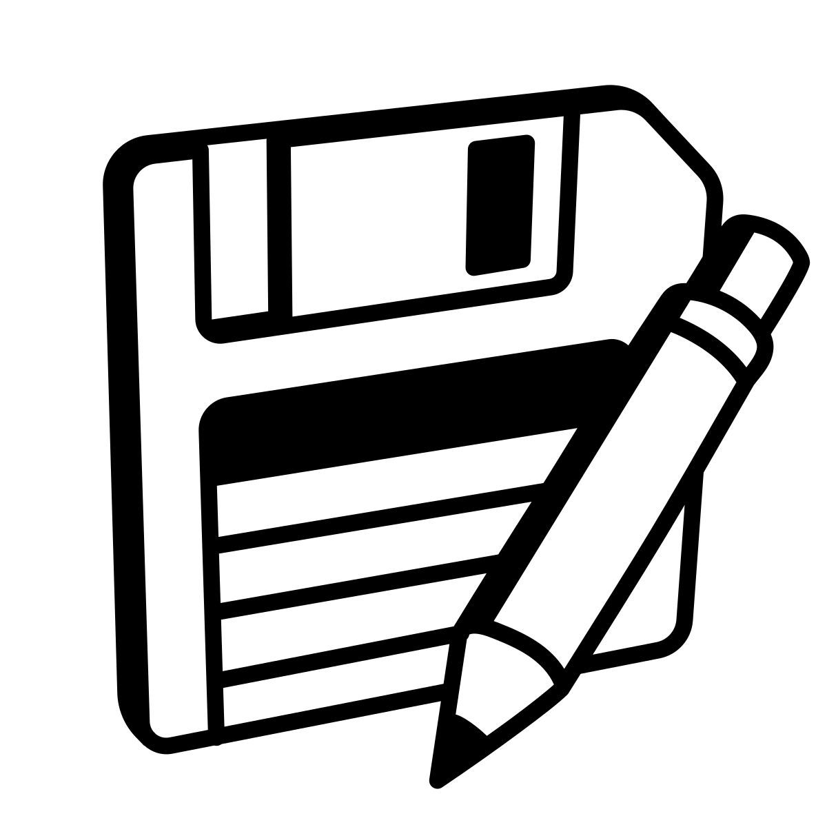 comic style enregistrer sous icon