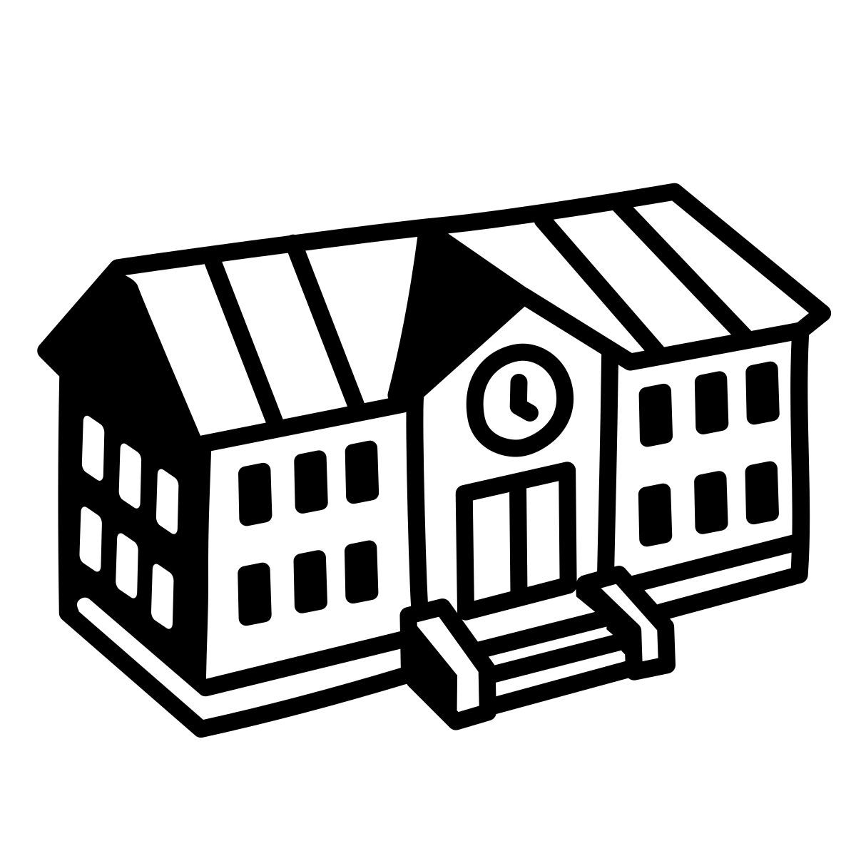 comic style 学校の建物 icon
