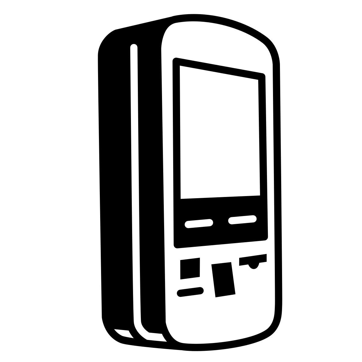 comic style self service kiosk icon