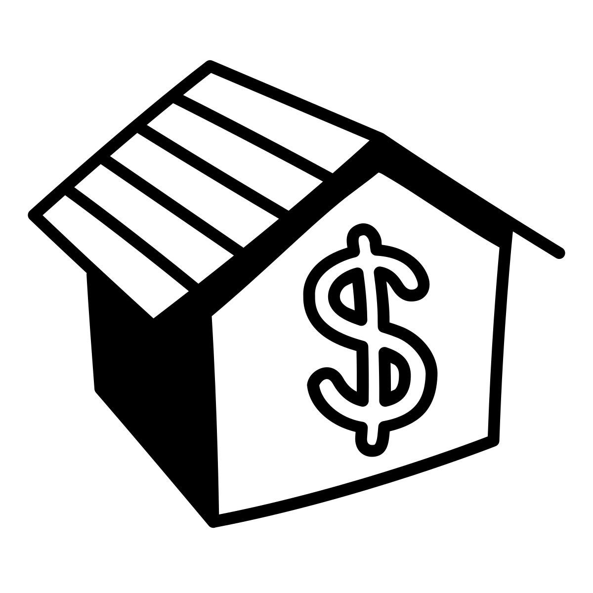 comic style 資産を売却します icon