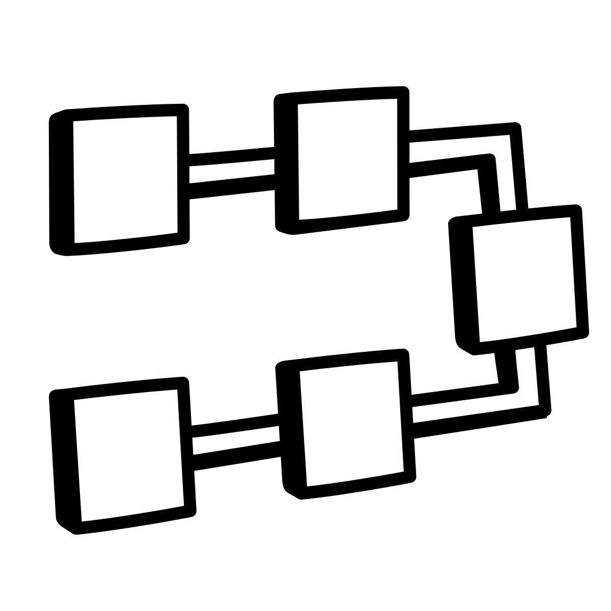 comic style attività sequenziali icon