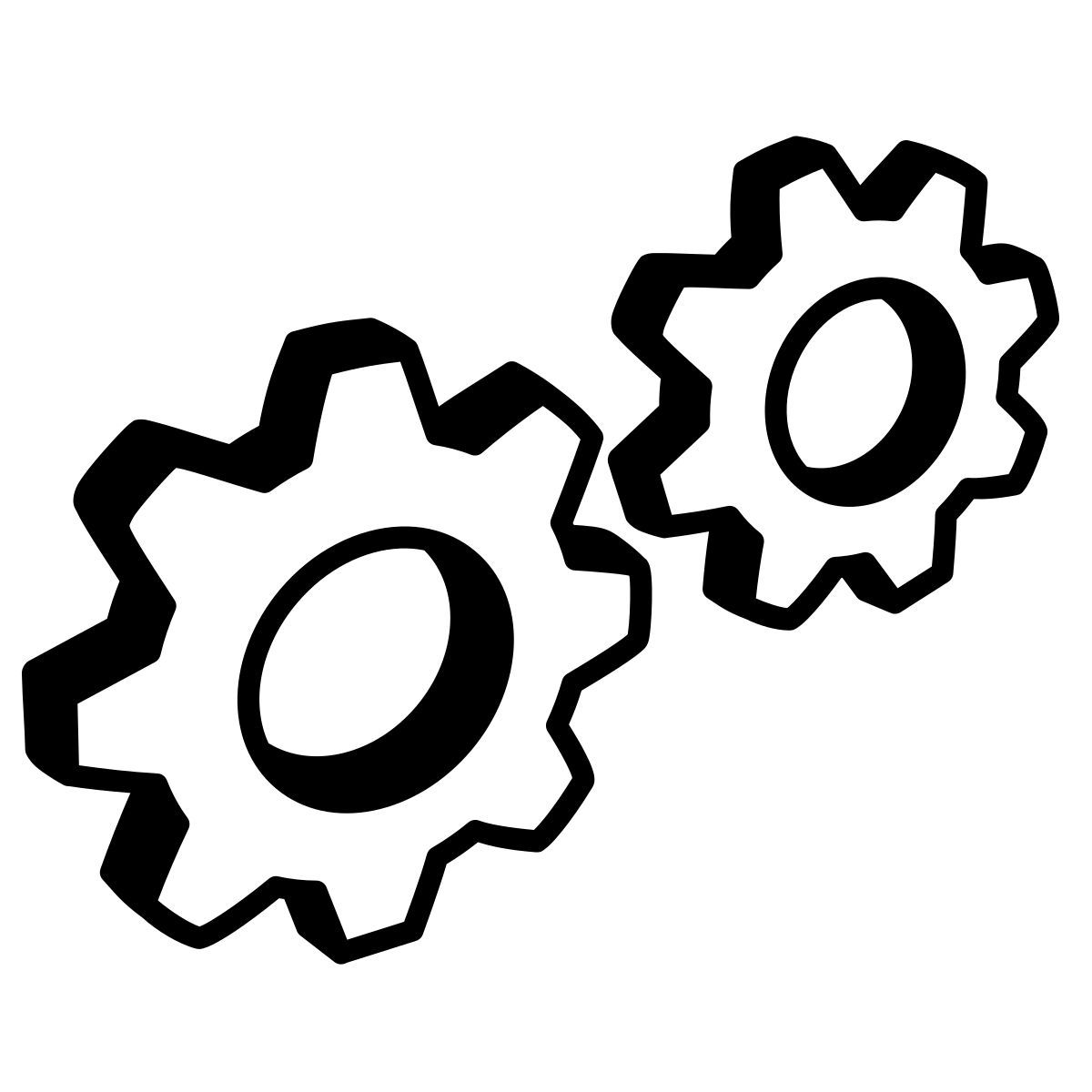 comic style automation icon