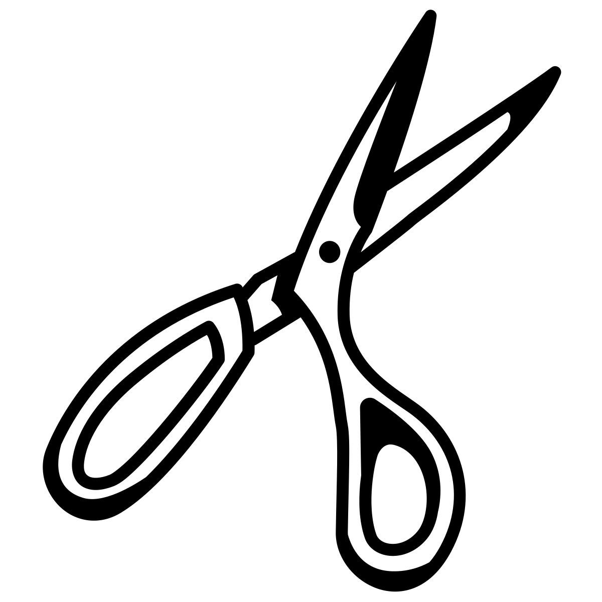 comic style cutting icon
