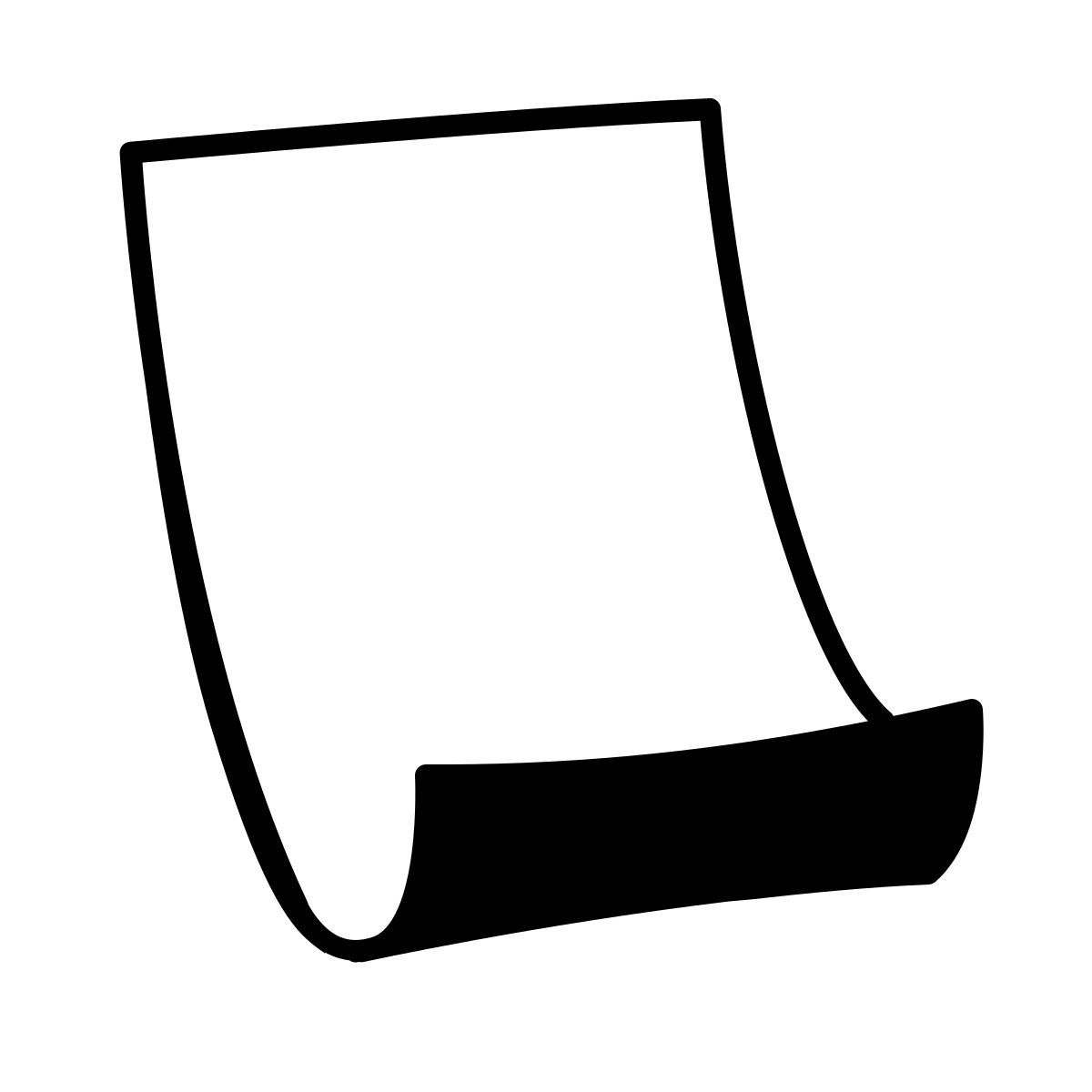 comic style briefpapier icon