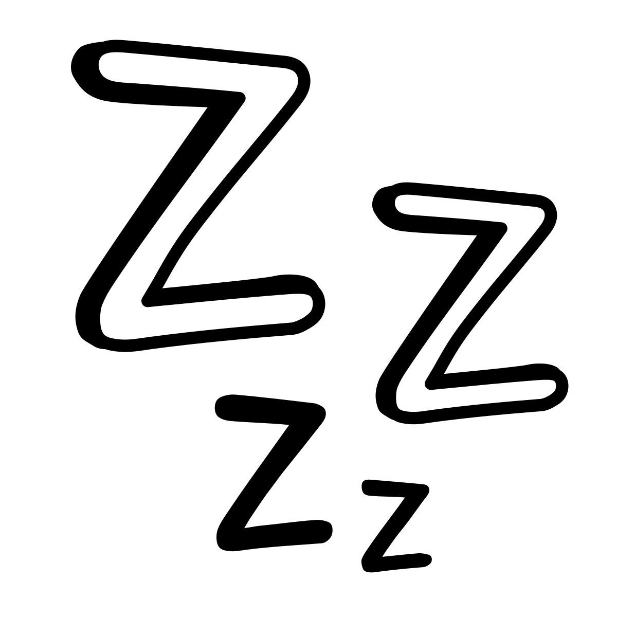 comic style dormire icon