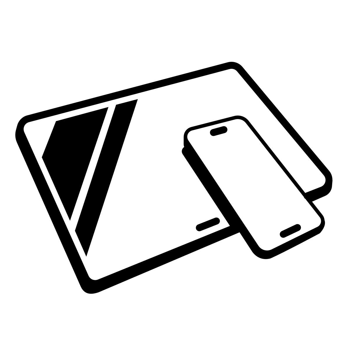 comic style smartphone et tablette icon