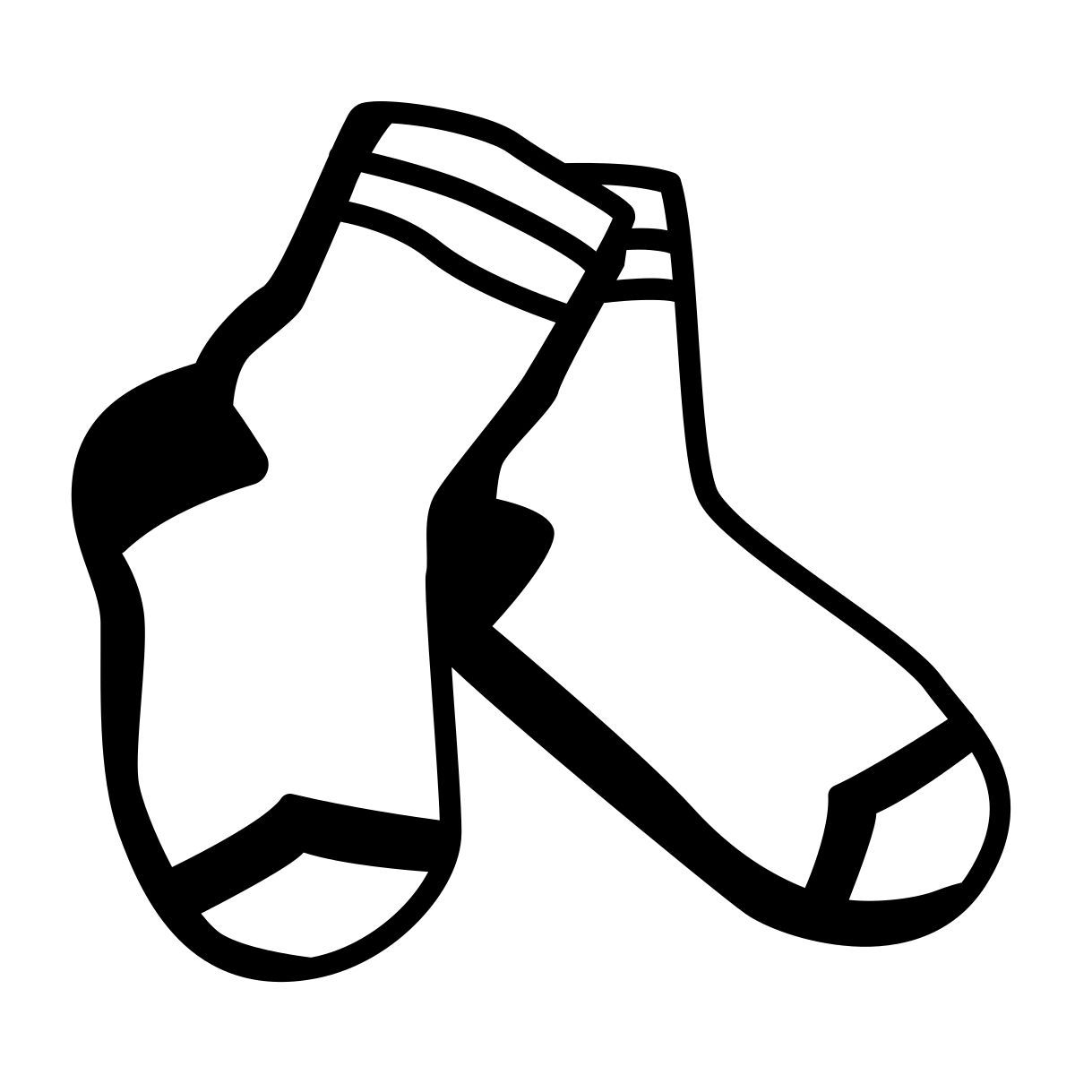 comic style socken icon