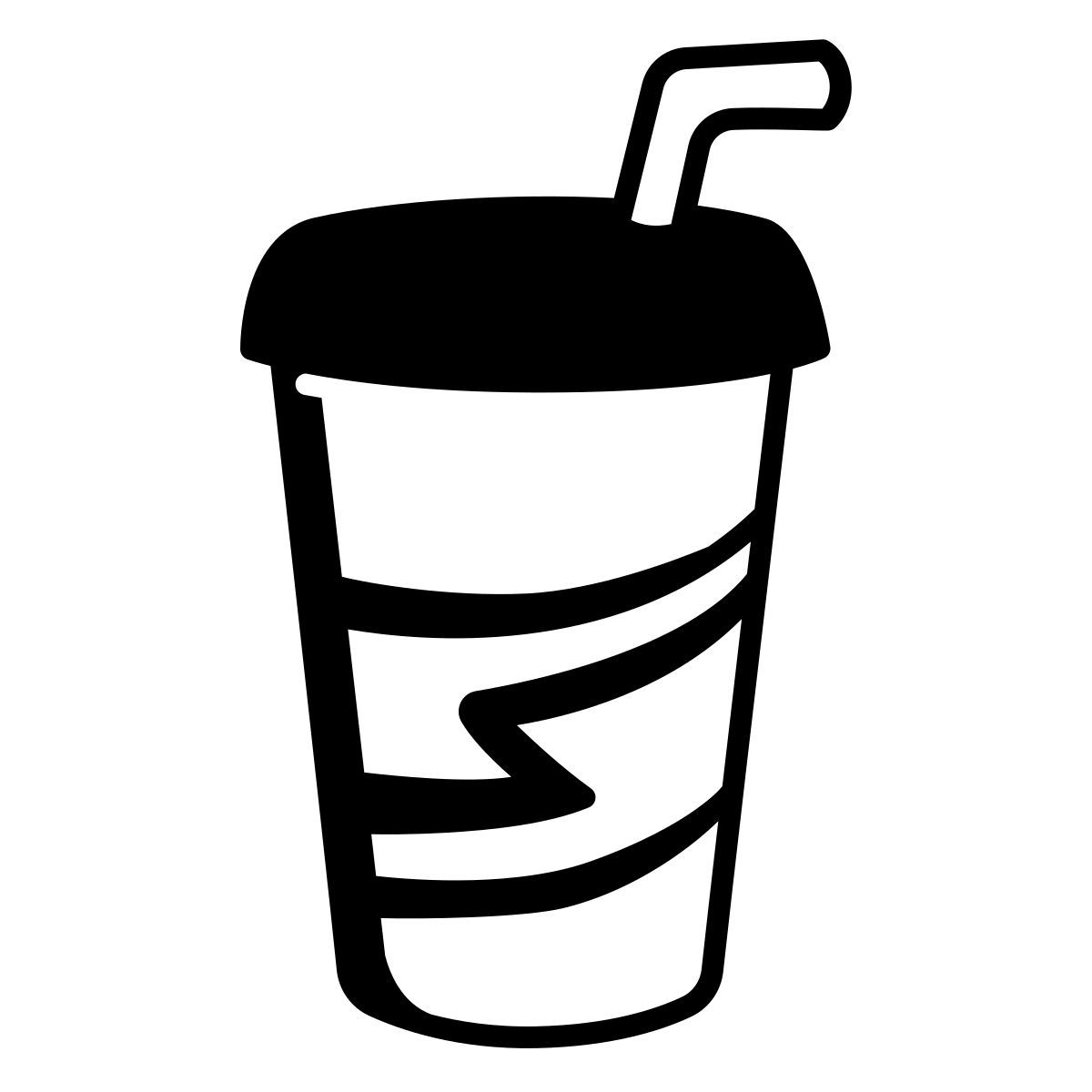 comic style copa de soda icon