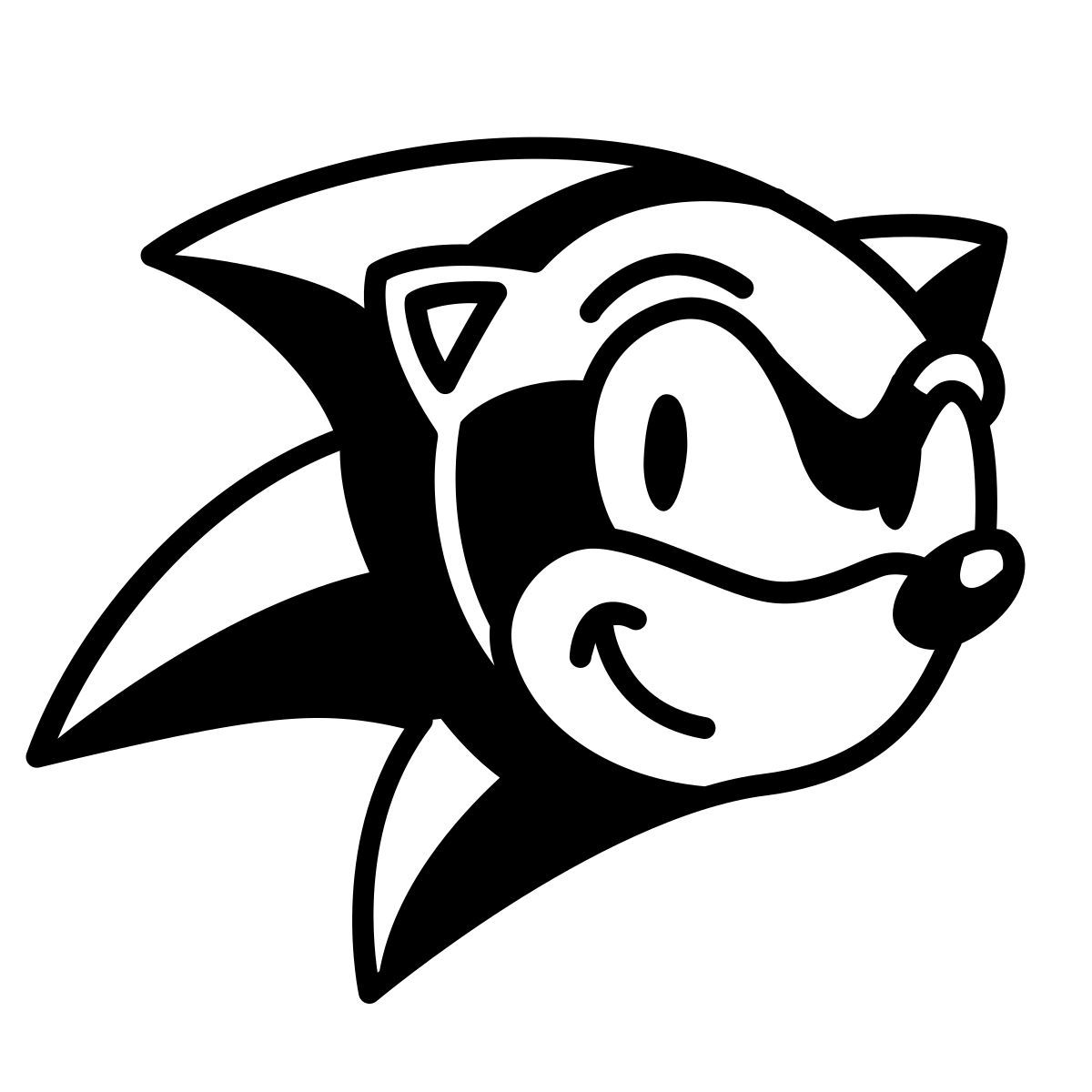 comic style sonic icon