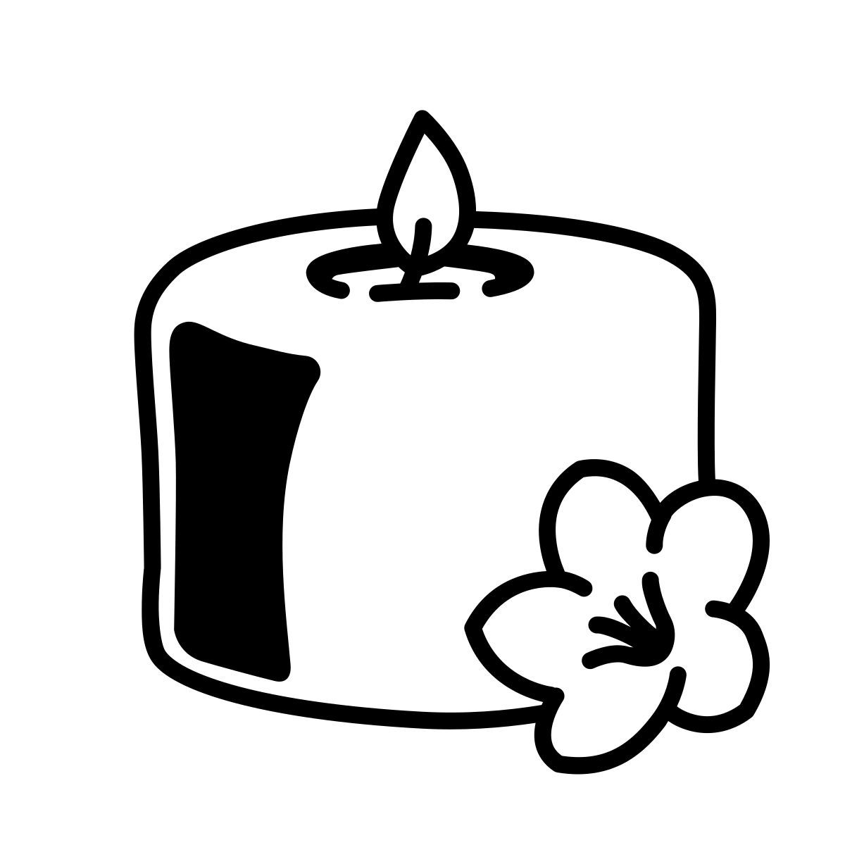 comic style vela de spa icon