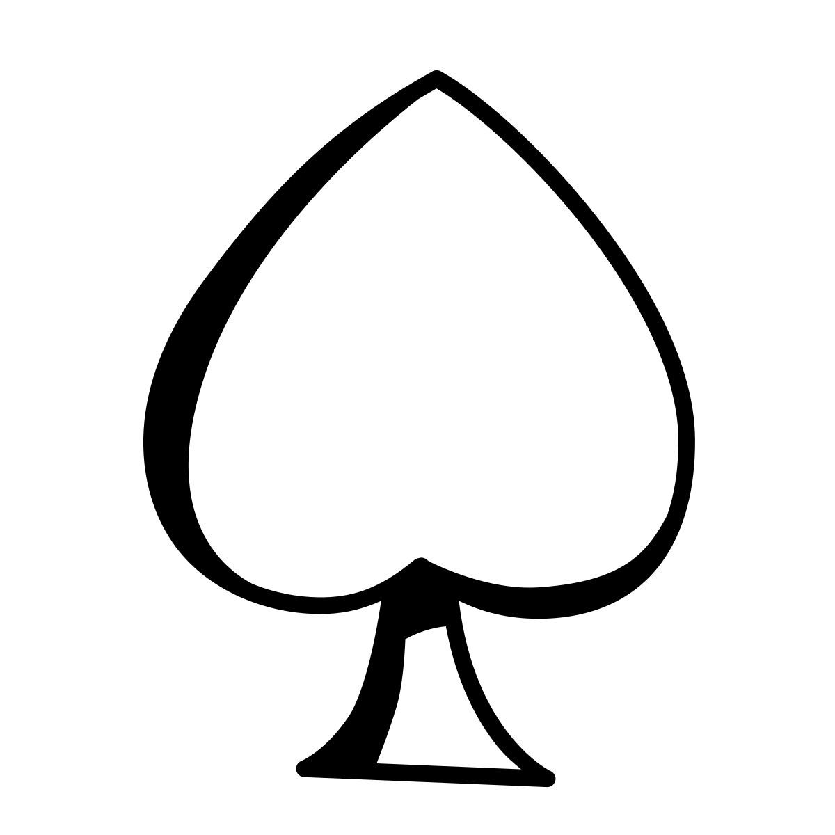 comic style 黑桃 icon