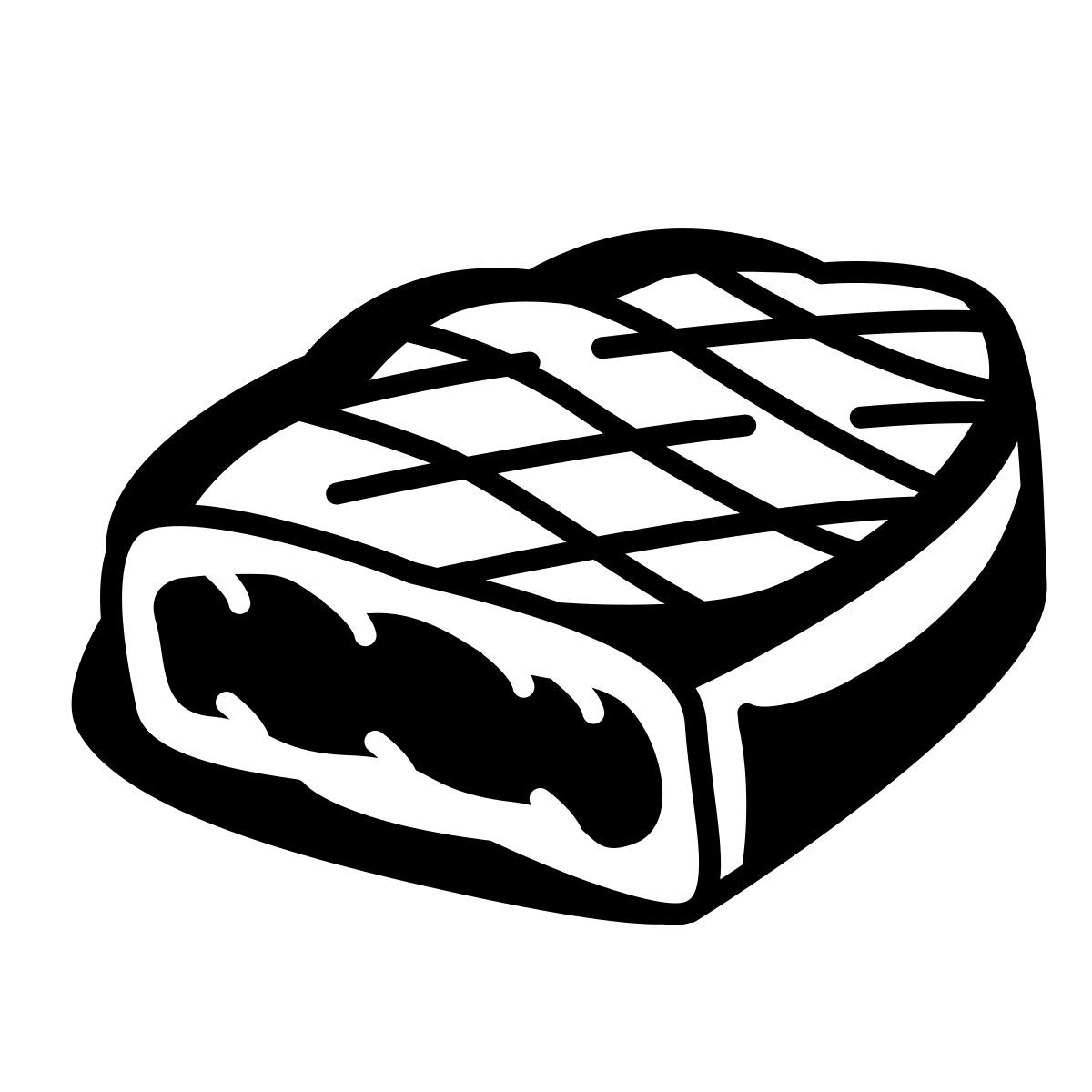 comic style meat icon