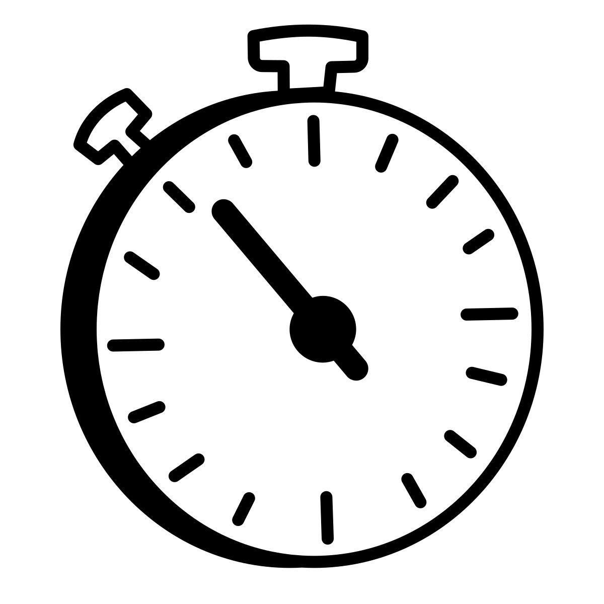 comic style stopwatch icon