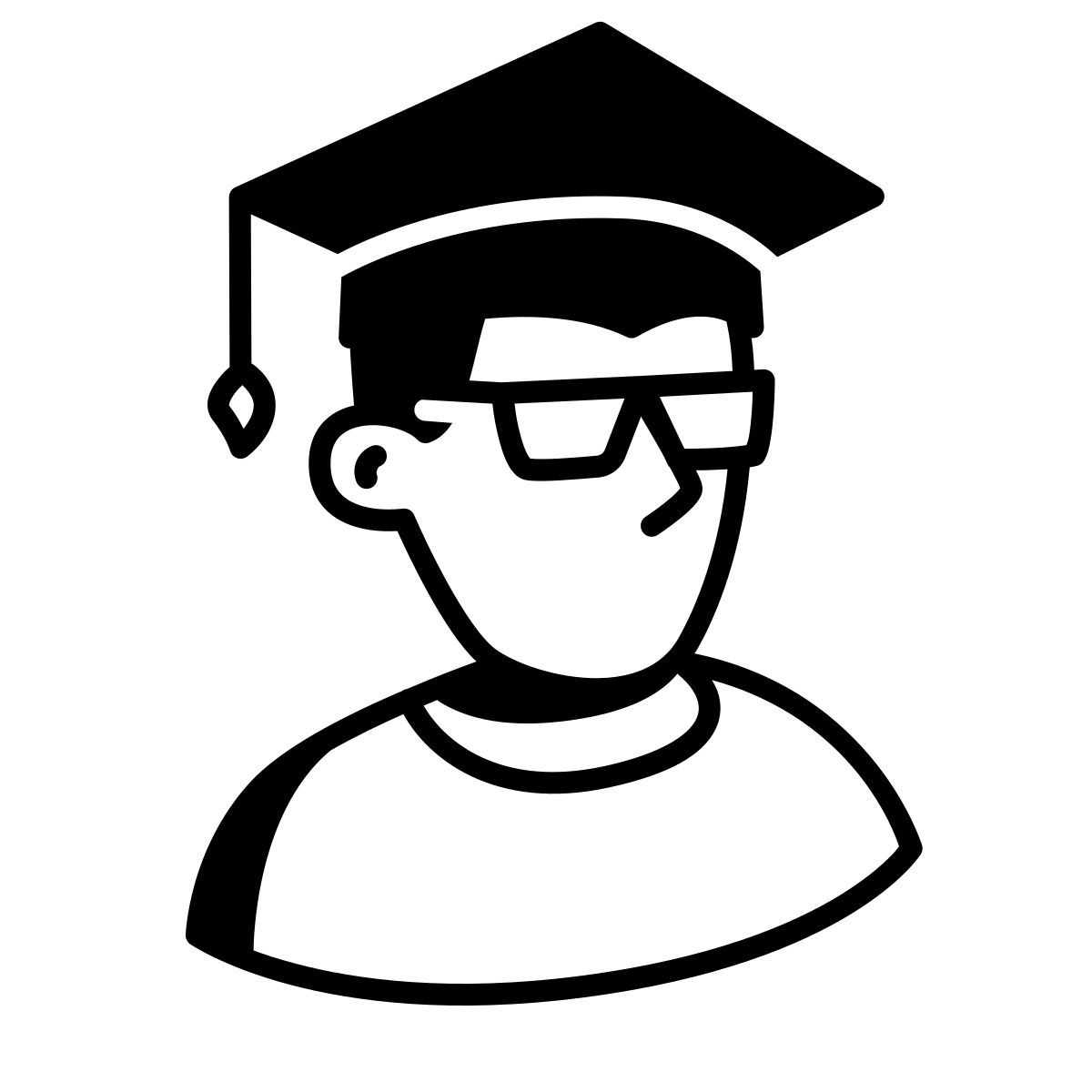 comic style 学生男性 icon