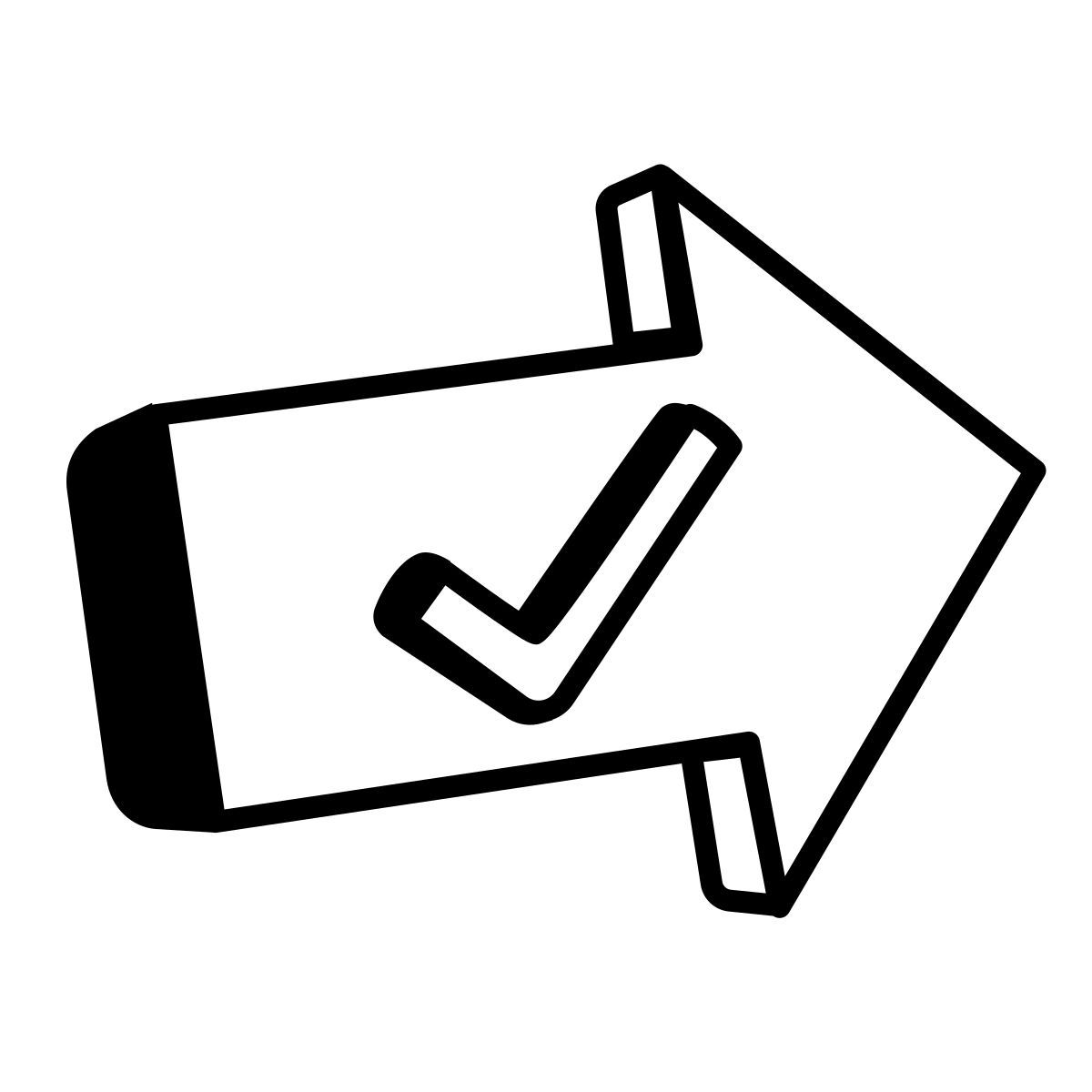 comic style validate icon
