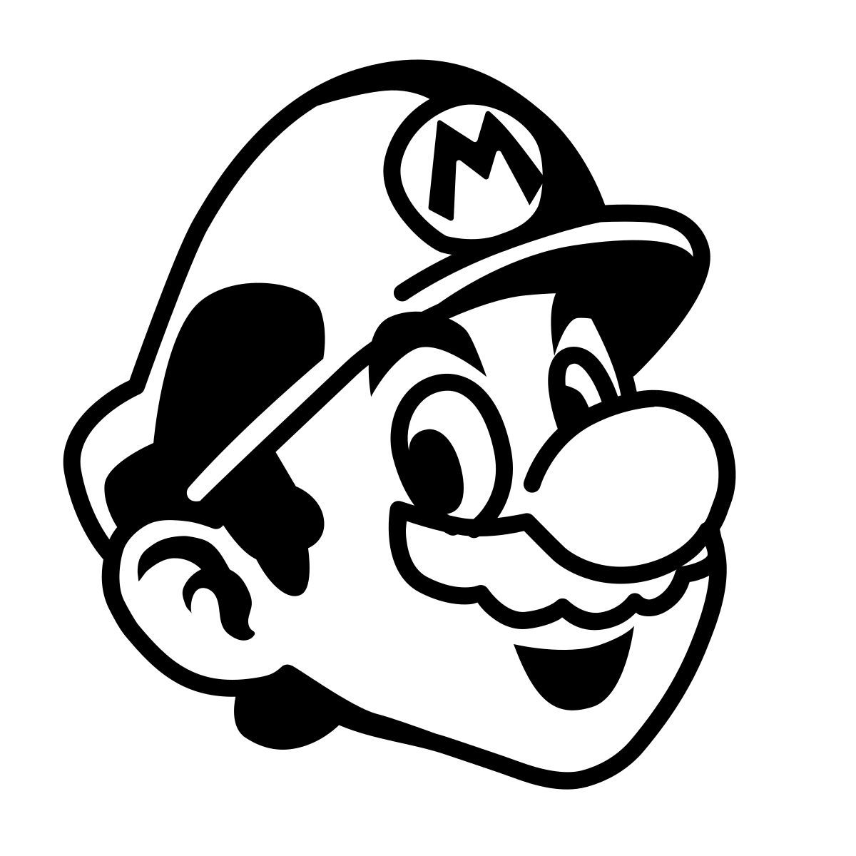 comic style super mario icon