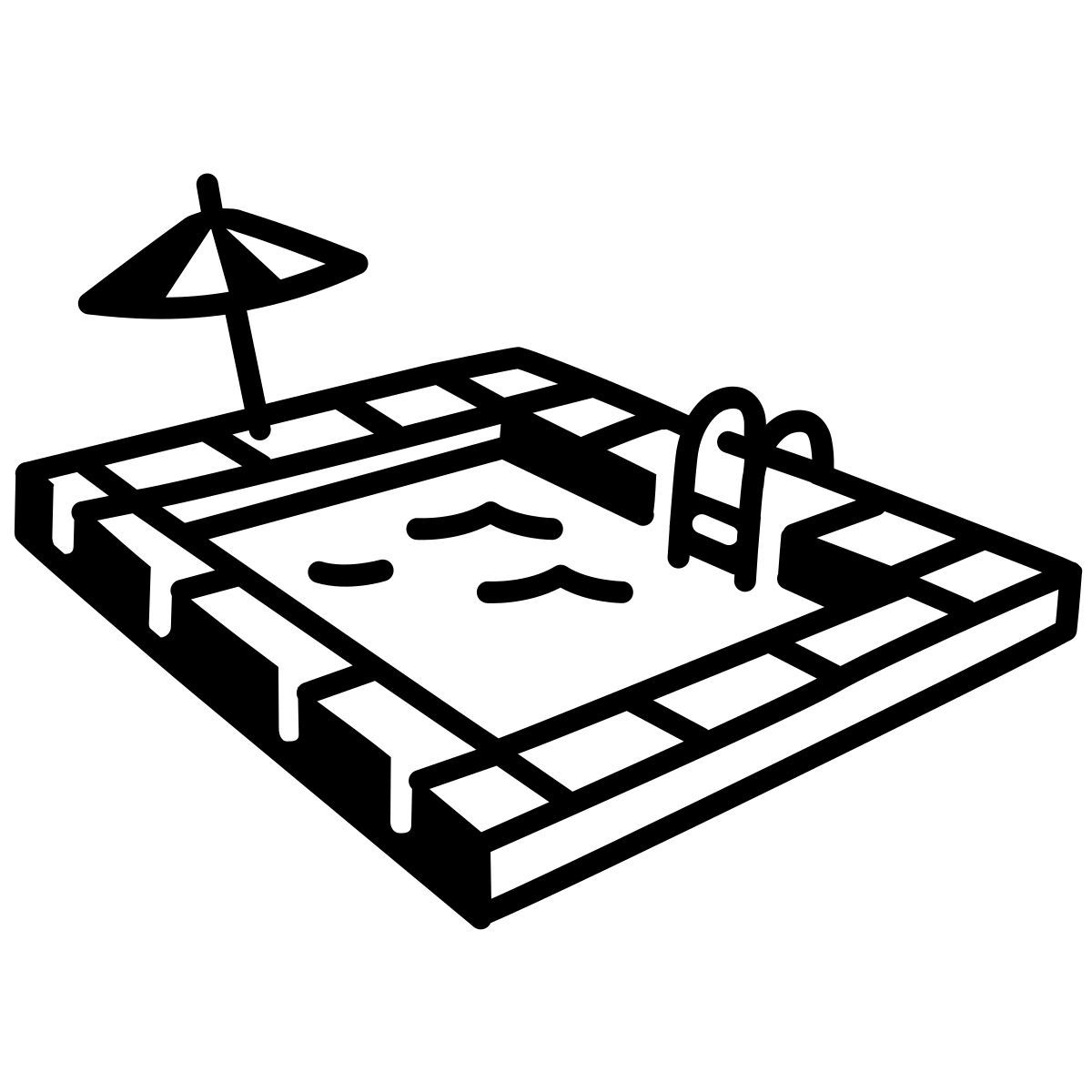 comic style piscina icon