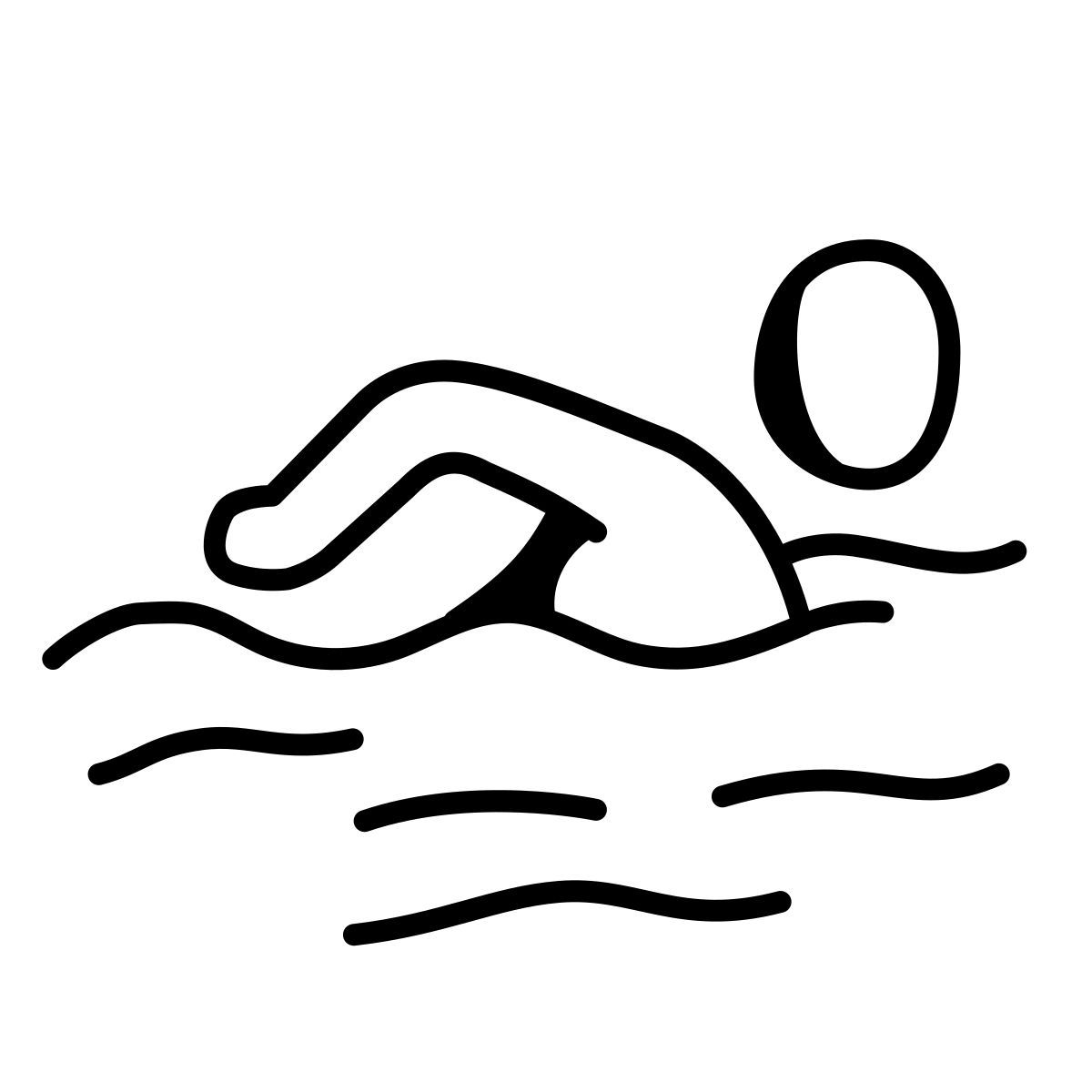 comic style nuoto icon