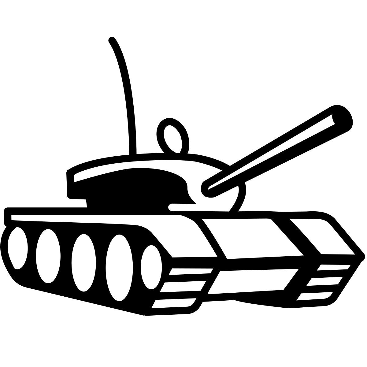 comic style tank icon