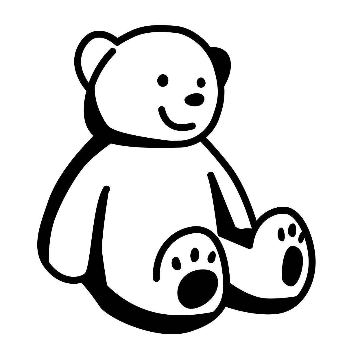 comic style ours en peluche icon