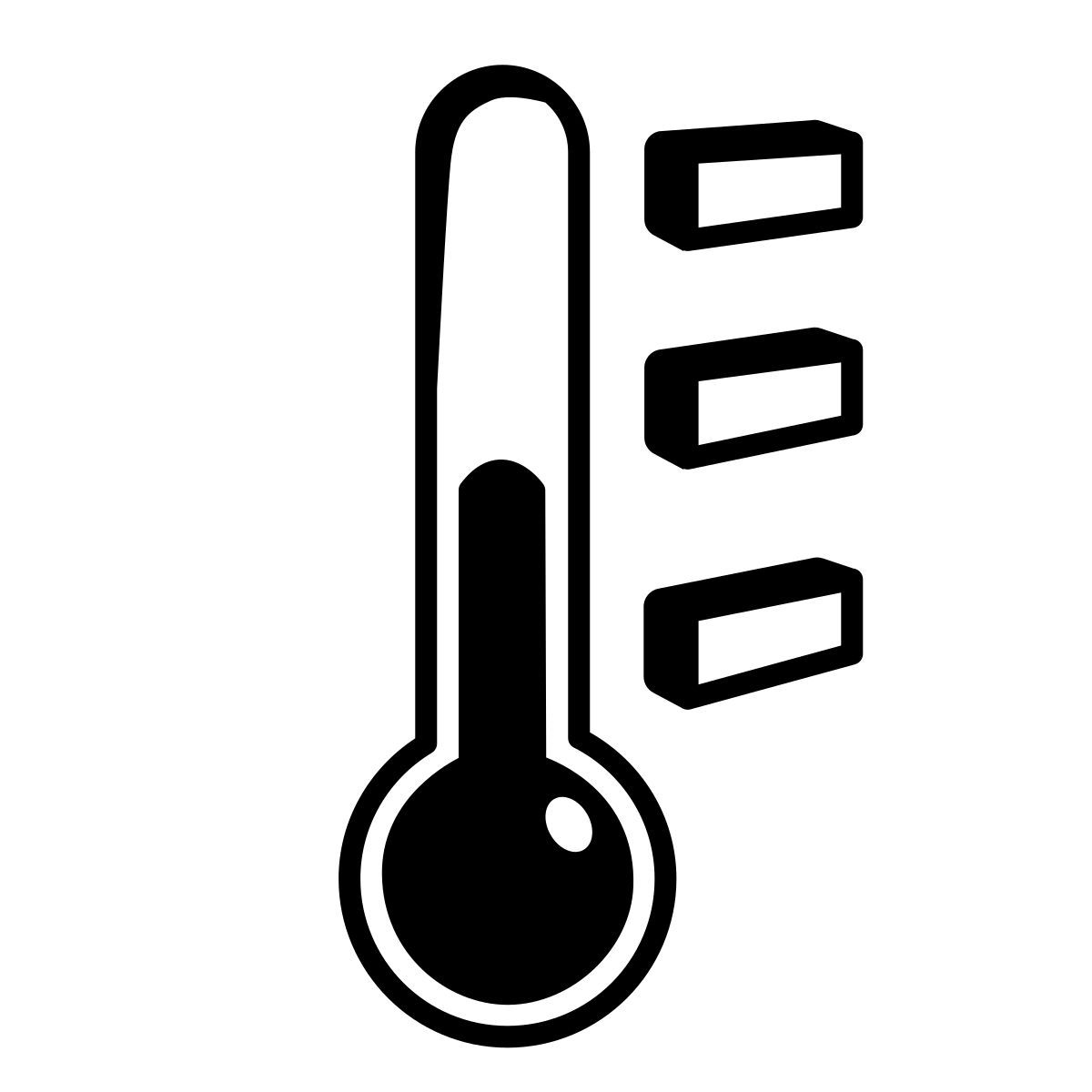 comic style temperatur icon