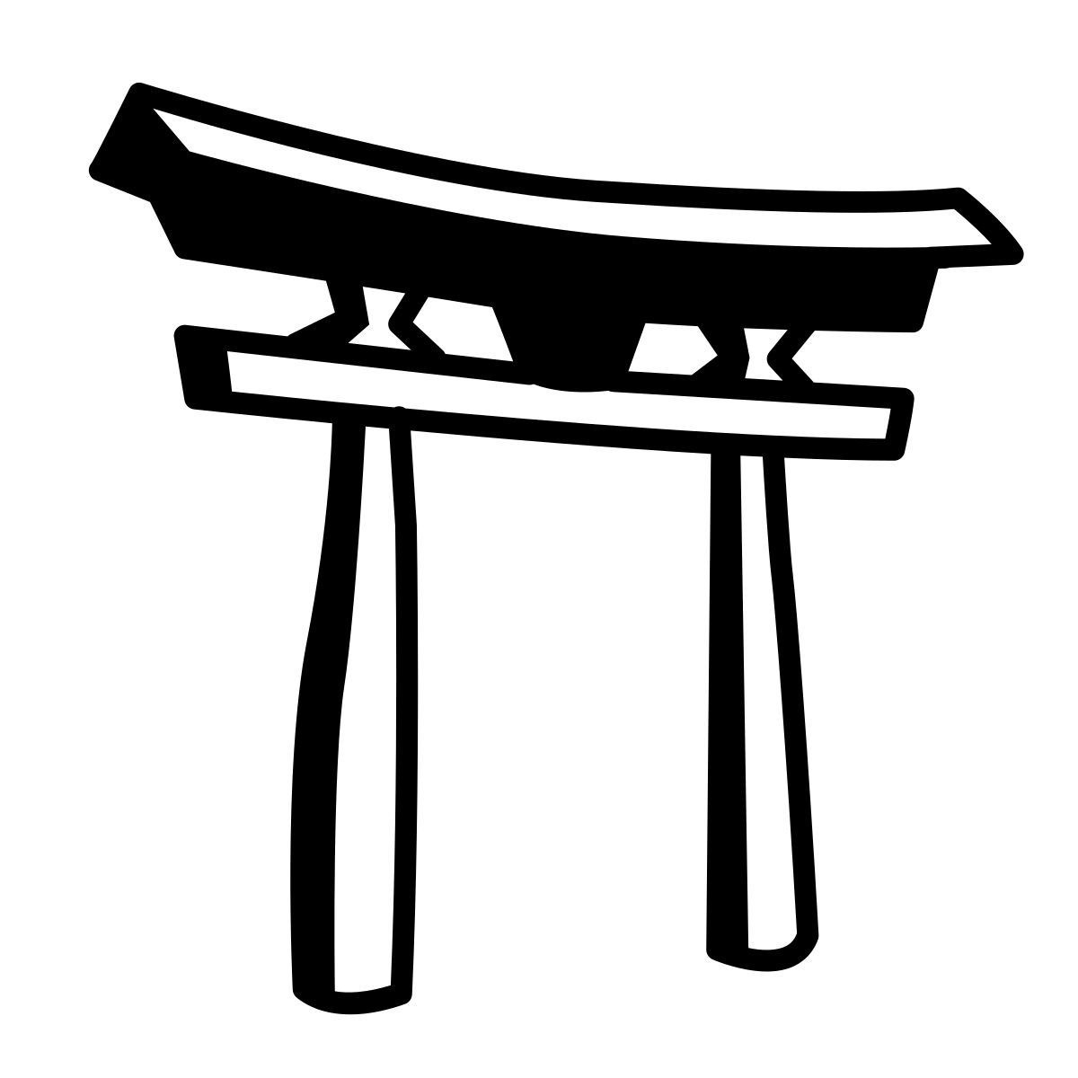 comic style torii icon