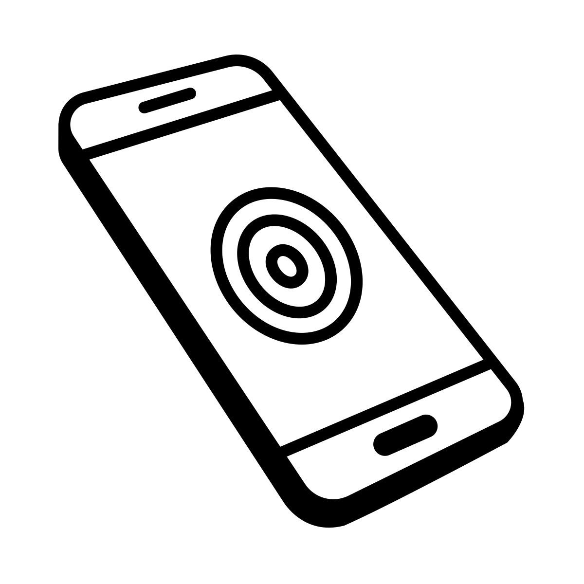 comic style touchscreen icon