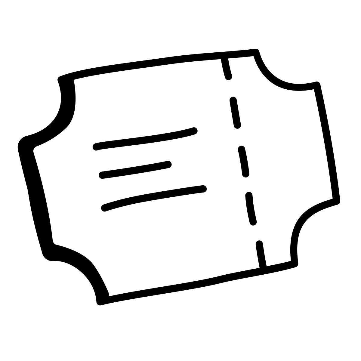 comic style fahrkarte icon