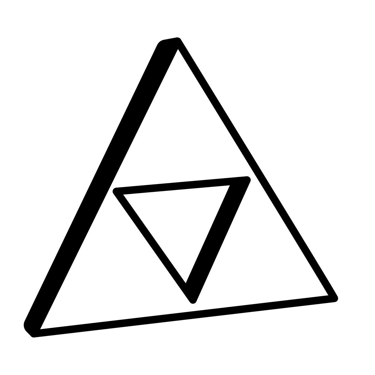 comic style triforce icon