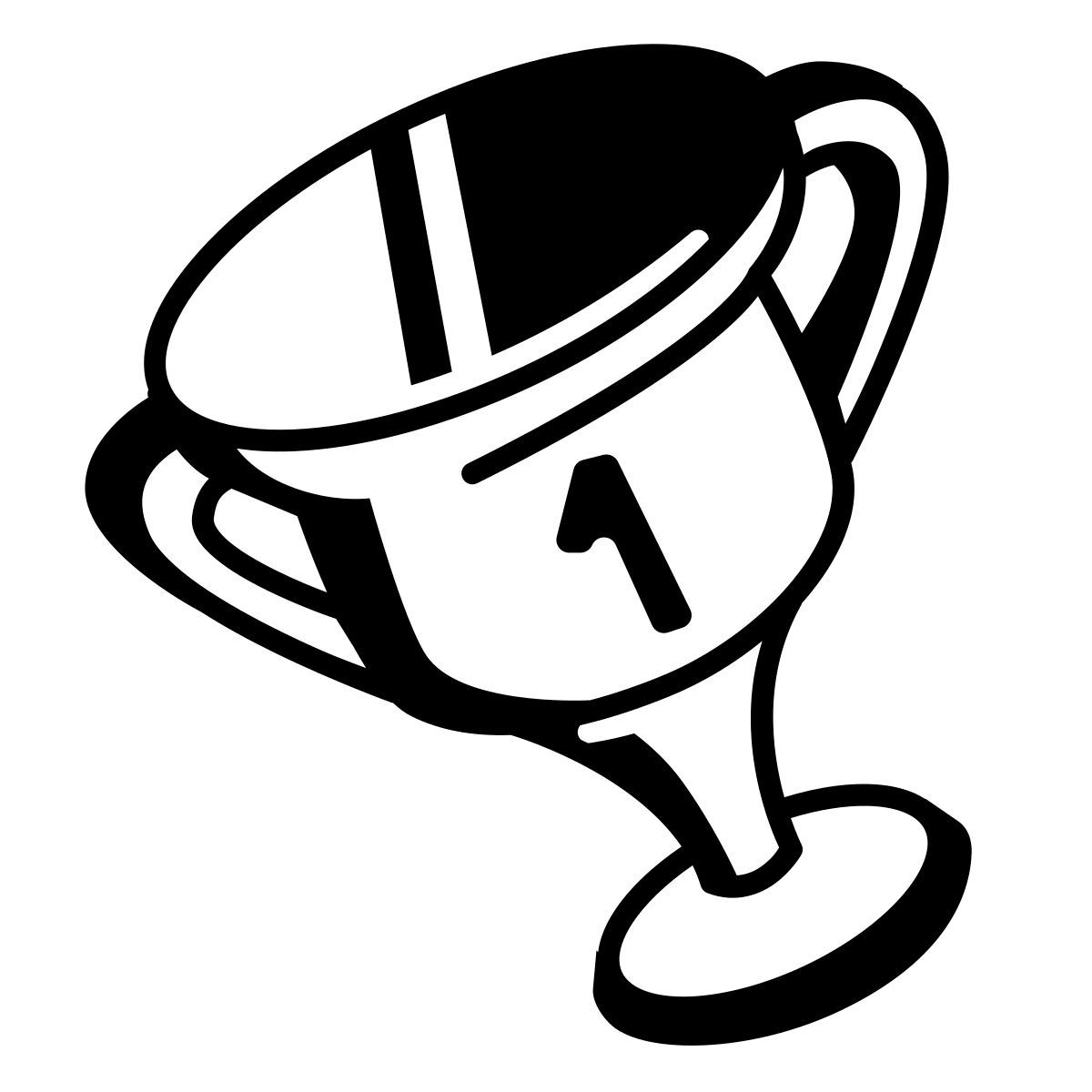 comic style trofeo icon