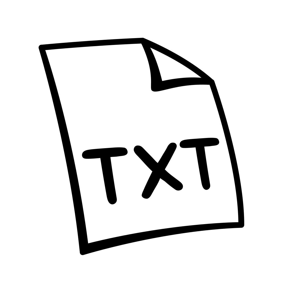 comic style txt icon
