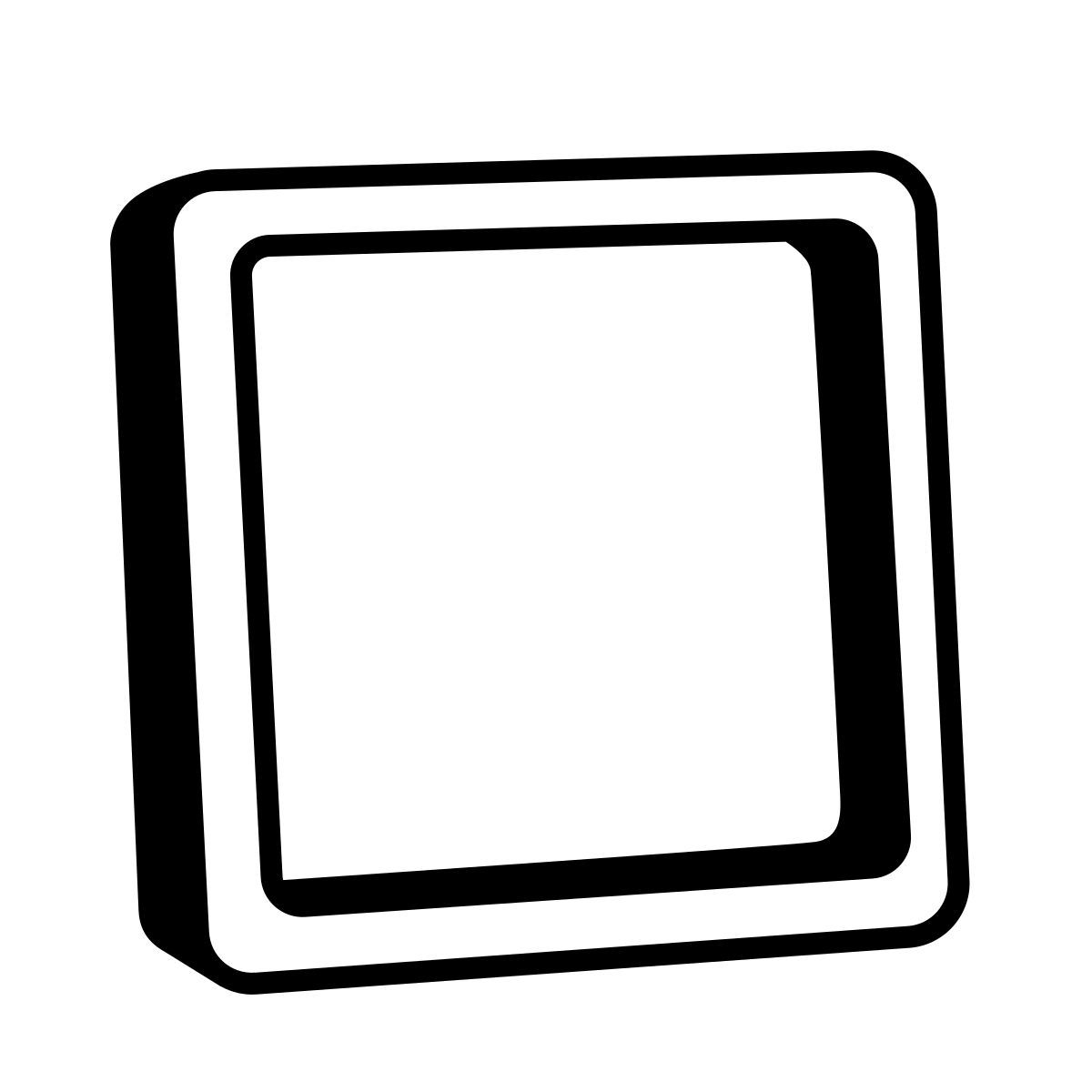 comic style unchecked checkbox icon