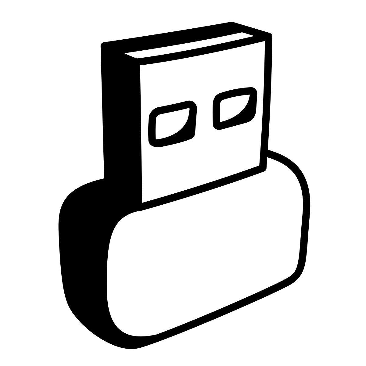 comic style usb 2 icon