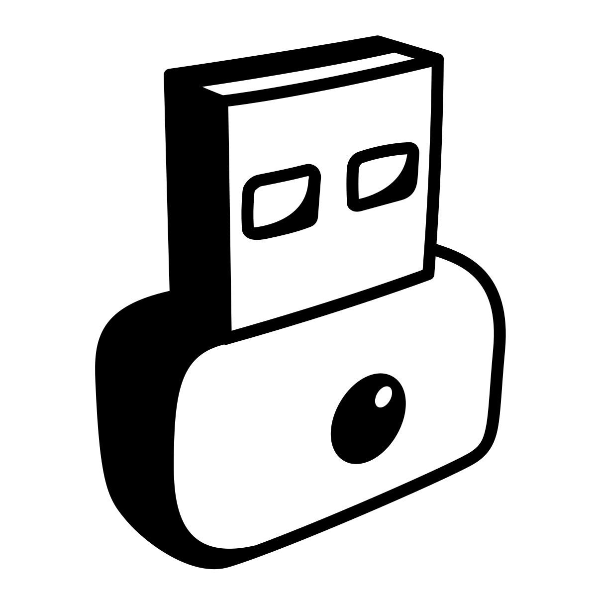 comic style usbオフ icon