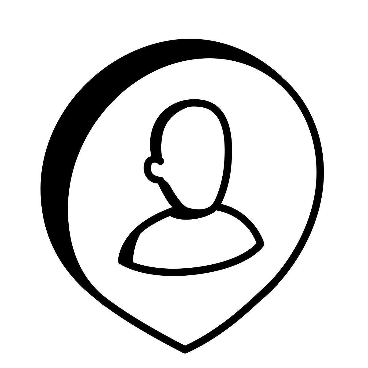 comic style user location icon